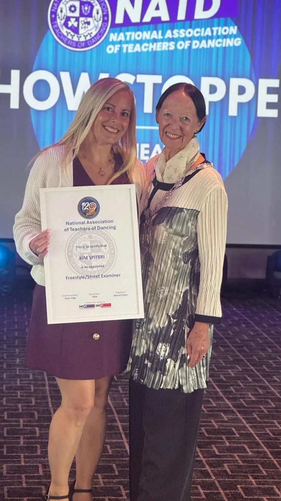 Ms. Kim Spiteri qualified as an N.A.T.D UK Dance Examiner!